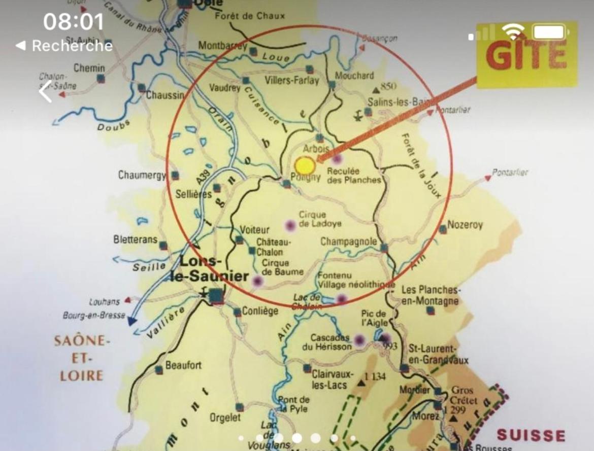 Gite Au Coeur Du Jura Entre Comte Et Vin Jaune, Gite Vin Jaune Chamole ภายนอก รูปภาพ